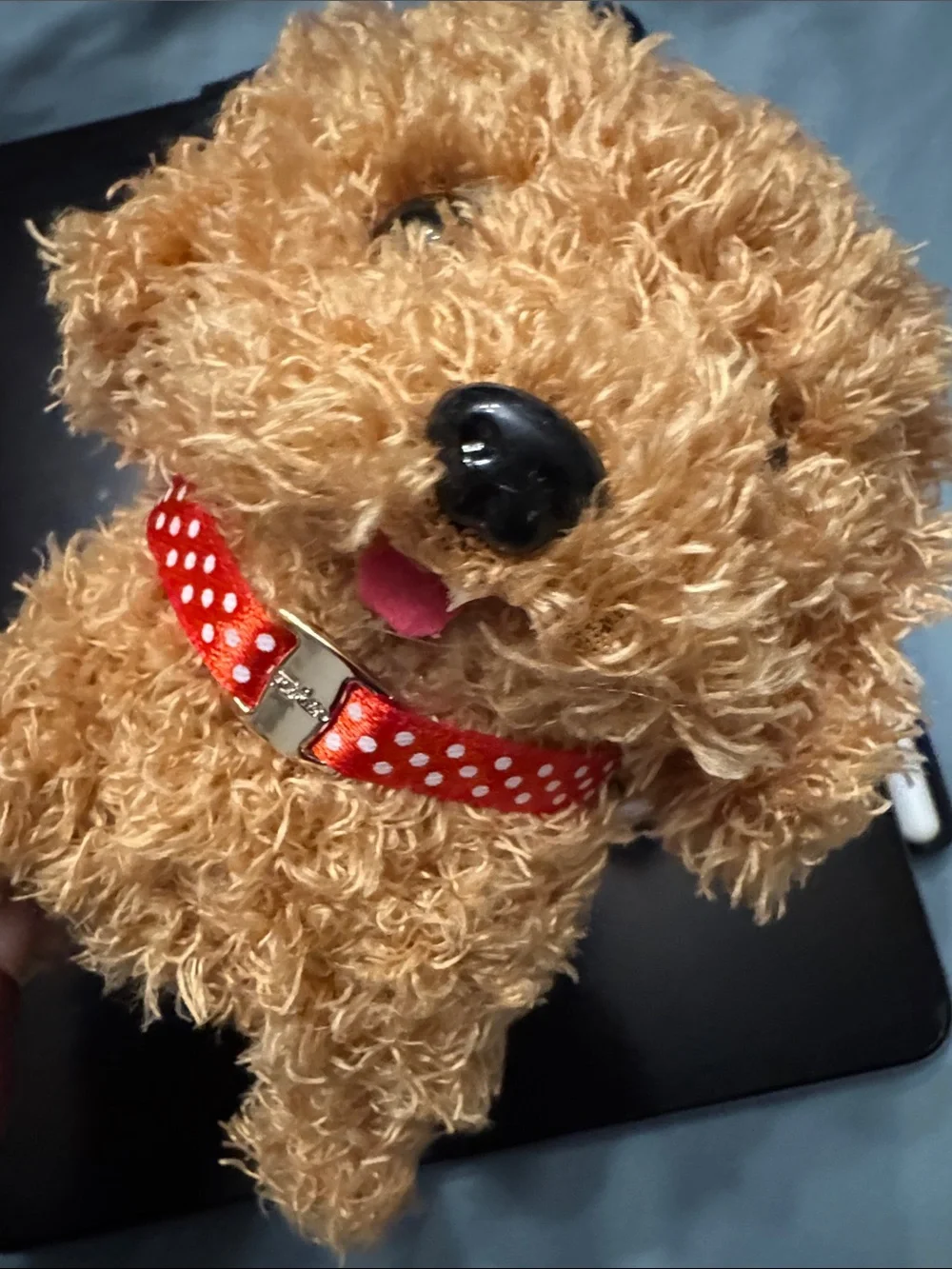 Brown Toy Poodle Electronic Walking Dog birthday soft cute barking wagging puppy